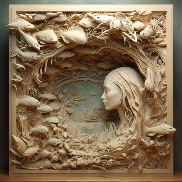 نموذج ثلاثي الأبعاد لآلة CNC 3D Art 